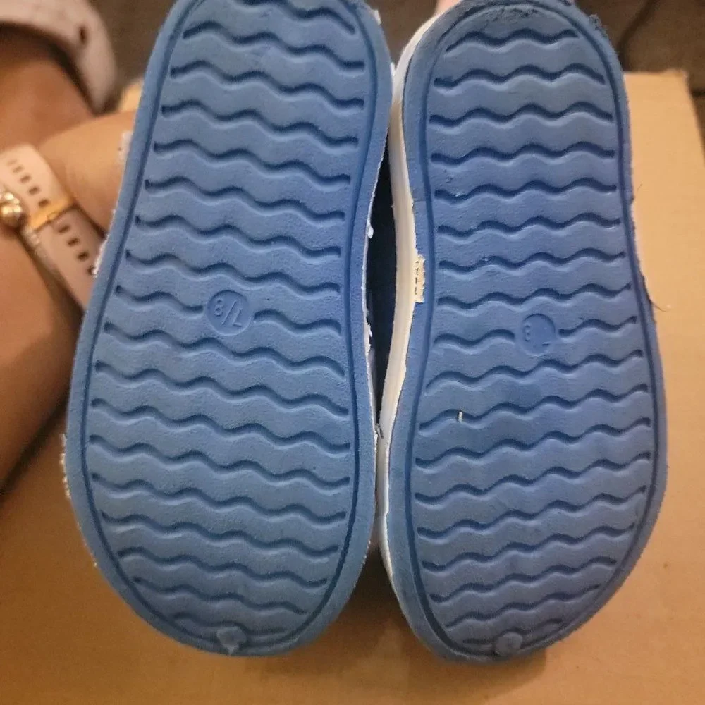 Lily & Dan Unisex Kids Native Blue Slip On Water Shoes Size US 7/8